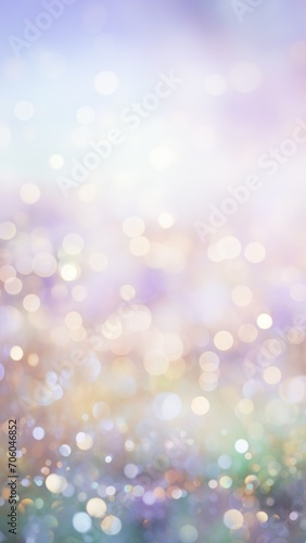 Enchanting Pastel Bokeh: A Dreamy Spectrum of Light and Softness, Vertical Poster or Sign with Open Empty Copy Space for Text 