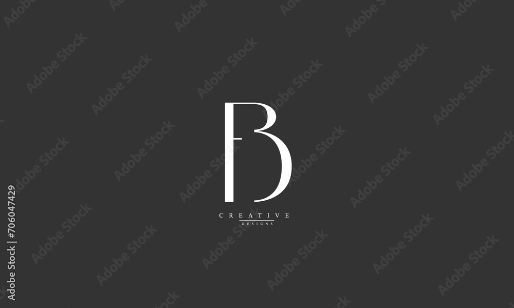 Alphabet letters Initials Monogram logo FB BF F B Alphabet letters Initials Monogram logo FB BF F B