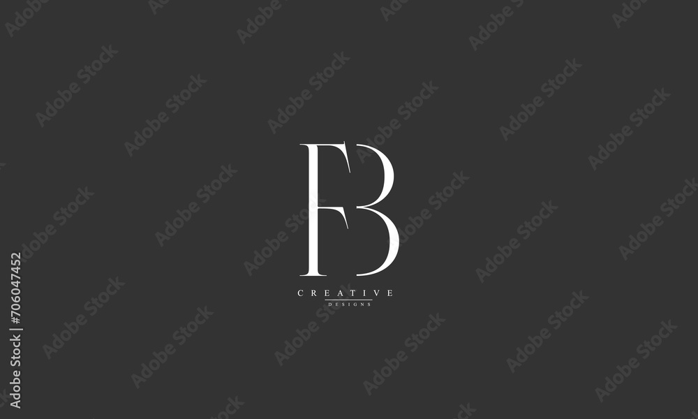 Alphabet letters Initials Monogram logo FB BF F B Alphabet letters Initials Monogram logo FB BF F B