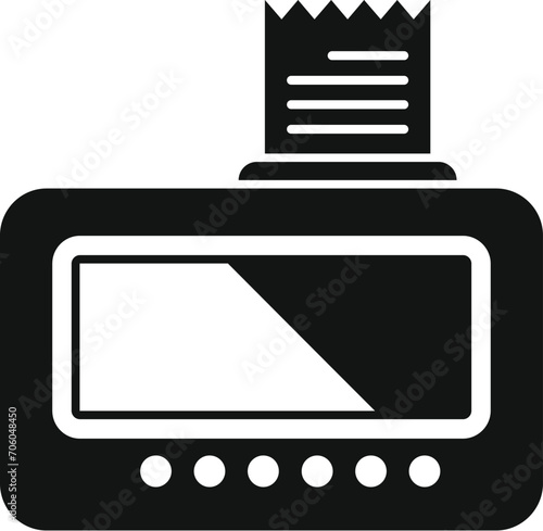 Transport counter device icon simple vector. Taximeter rate. Public speed