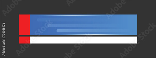 Simple Modern Lower Third In Blue For TV Shows, Streaming And Perfect For News