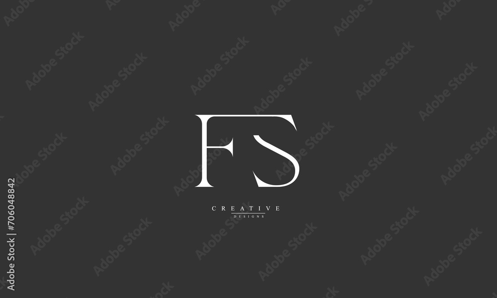 Alphabet letters Initials Monogram logo FS SF F S Alphabet letters Initials Monogram logo FS SF F S