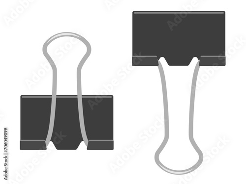 ダブルクリップのベクターイラスト