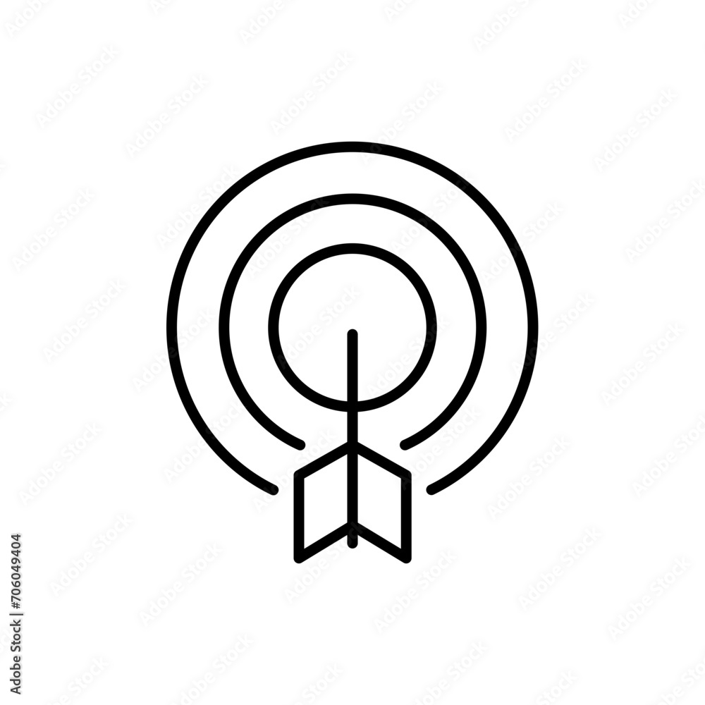 Dartboard outline icons, minimalist vector illustration ,simple transparent graphic element .Isolated on white background Dartboard outline icons, minimalist vector illustration ,simple transparent graphic element .Isolated on white background