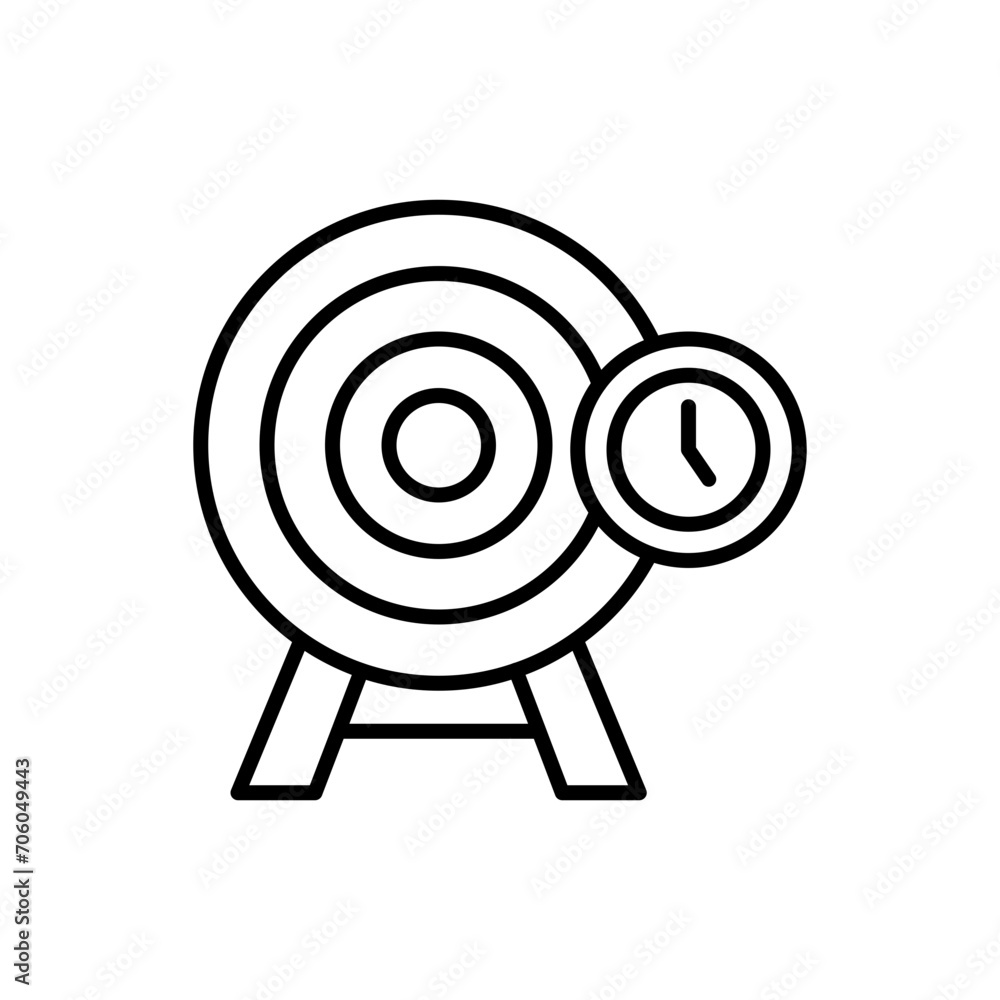 Dartboard outline icons, minimalist vector illustration ,simple transparent graphic element .Isolated on white background Dartboard outline icons, minimalist vector illustration ,simple transparent graphic element .Isolated on white background