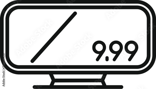 Taximeter cab paper icon outline vector. Travel service. Meter face map