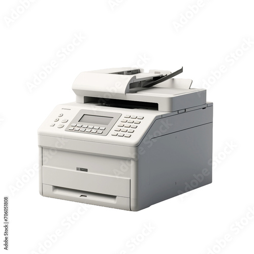 Fax isolated on transparent background
