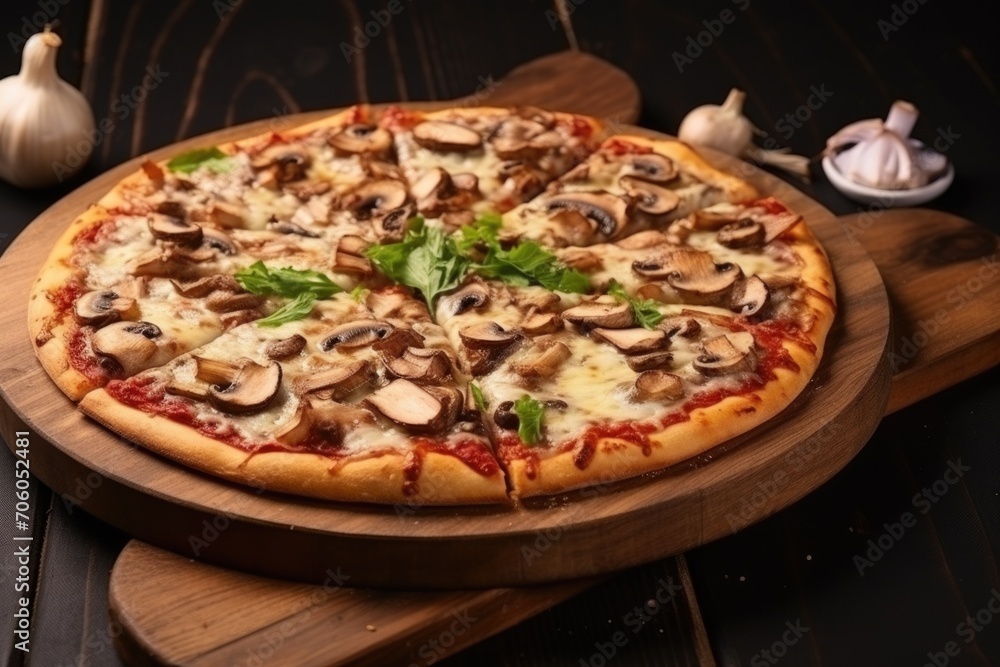 pizza on a white background
