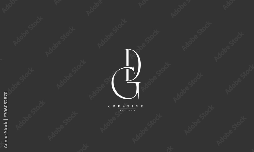Alphabet letters Initials Monogram logo GD DG G D Alphabet letters Initials Monogram logo GD DG G D