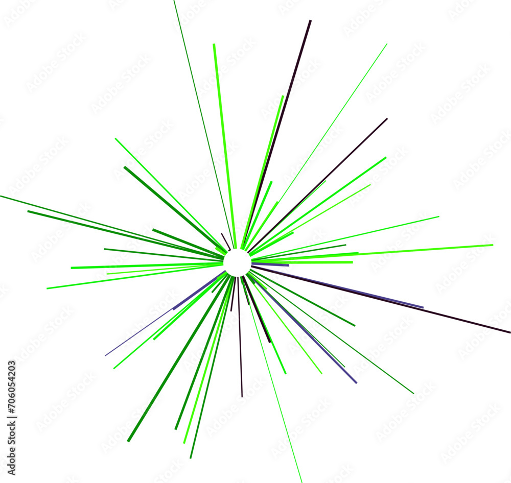 Obraz premium An abstract transparent ray burst shape design element.
