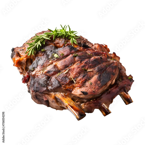 COOKED_LAMB isolated on white and transparent background