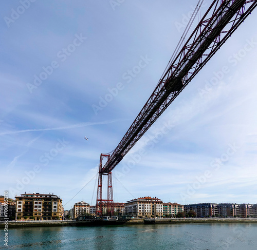 Obraz na płótnie Vizcaya (Biscay) bridge in the Basque country in Spain w salonie