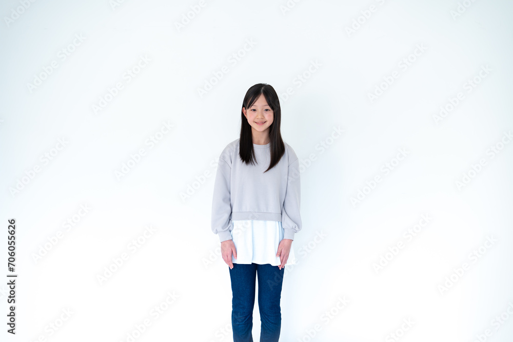 Fototapeta premium 私服の女の子