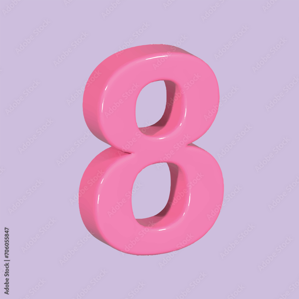 Bricks with numbers. Numeral cube concept. Realistic 3d object cartoon style. Vector colorful illustration. Bricks with numbers. Numeral cube concept. Realistic 3d object cartoon style. Vector colorful illustration.