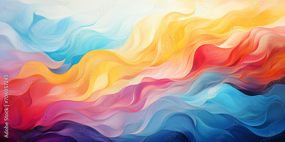 Digital waves in warm and vibrant hues, resembling a symphony Digital waves in warm and vibrant hues, resembling a symphony