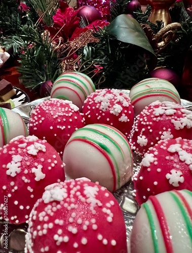 red christmas balls