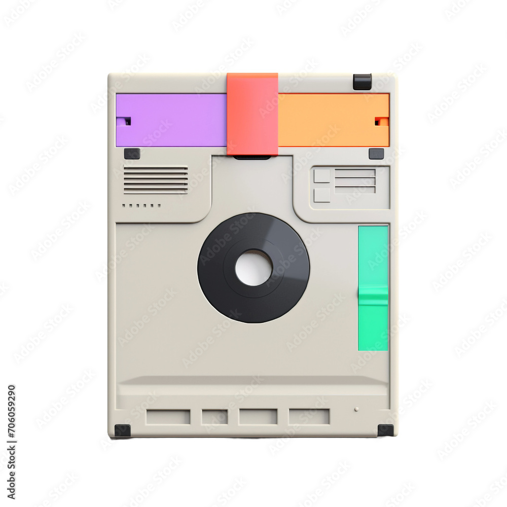 Fototapeta premium Floppy disc isolated on transparent background