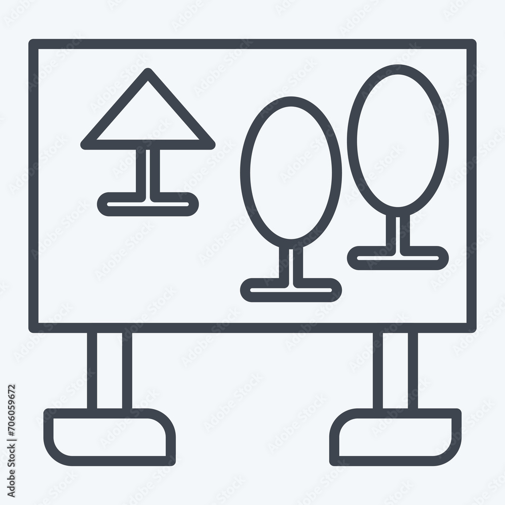 Icon Map. related to Amusement Park symbol. line style. simple design editable. simple illustration Icon Map. related to Amusement Park symbol. line style. simple design editable. simple illustration
