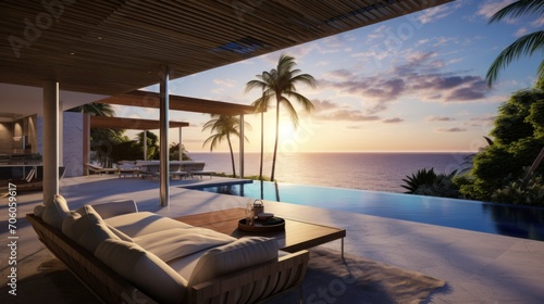 Amazing View From Luxury Villa To The Ocean