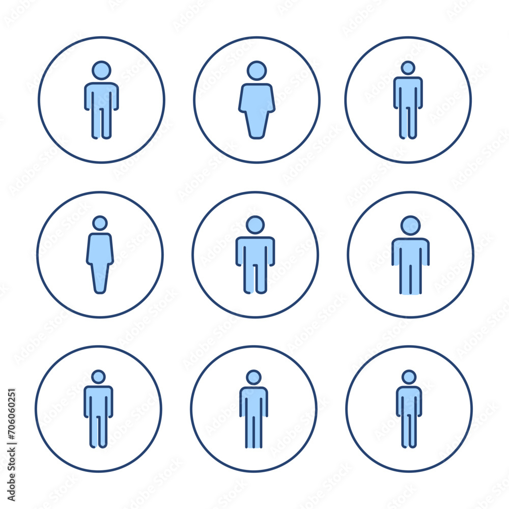 Man icon vector. male sign and symbol. human symbol Man icon vector. male sign and symbol. human symbol