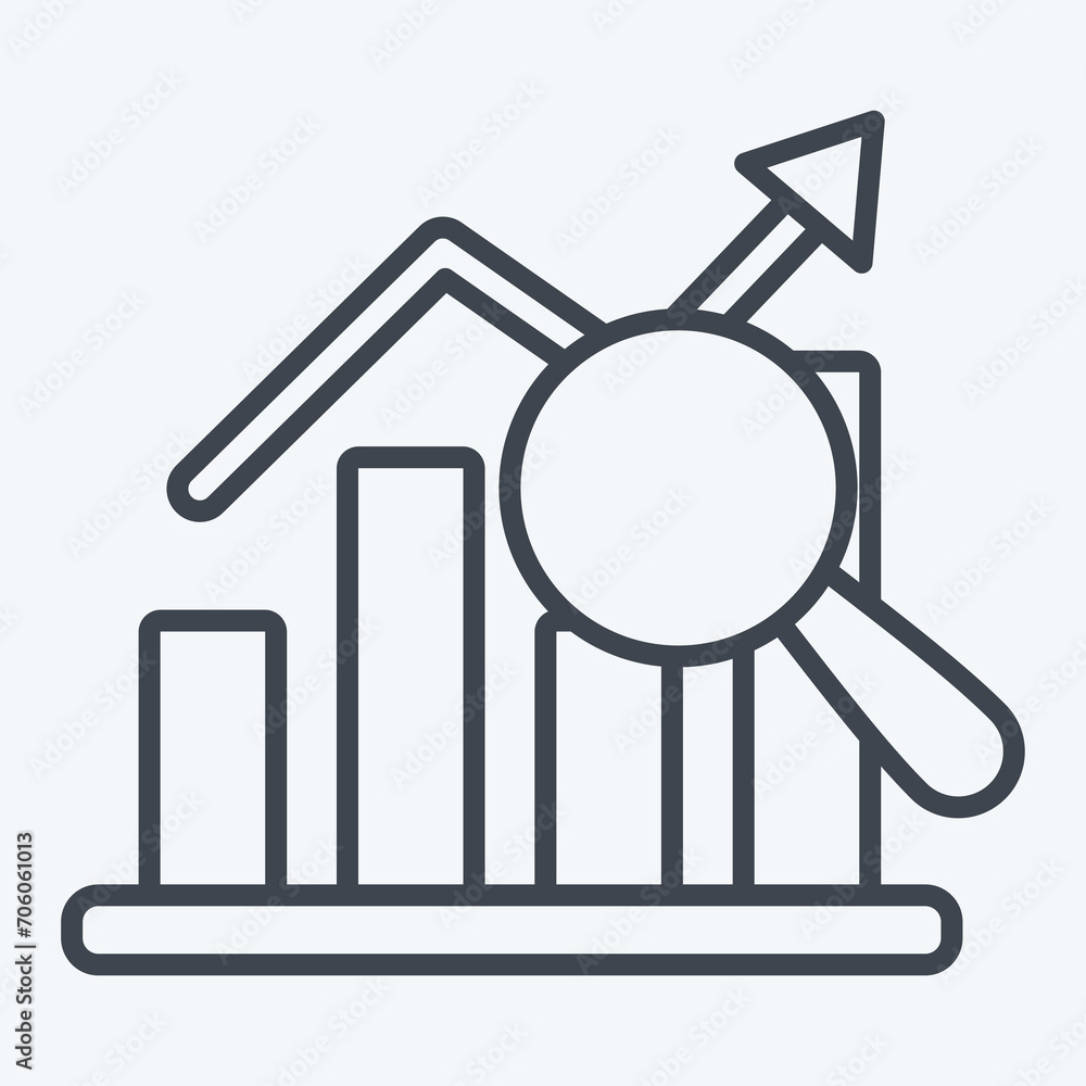 Icon Analysis. related to Business Analysis symbol. line style simple design editable. simple illustration Icon Analysis. related to Business Analysis symbol. line style simple design editable. simple illustration