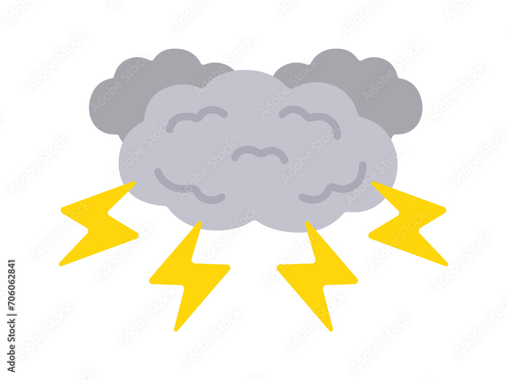 雷雲のイラスト 雷雲のイラスト