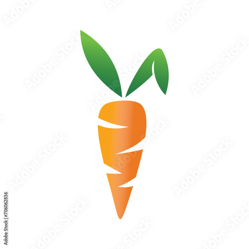 combination of carrot logo with rabbit