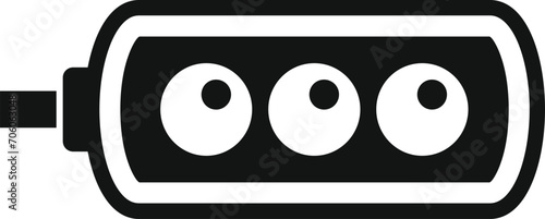 Road sensor camera icon simple vector. Care stop view. Control city