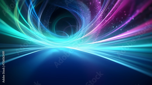 3D computer digital technology network abstract concept background