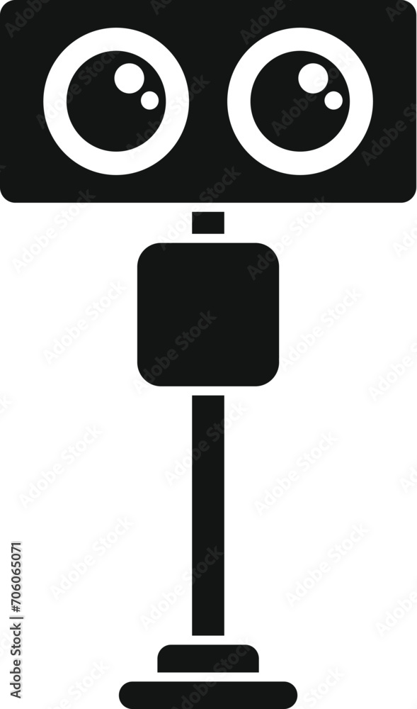 Sensor detector icon simple vector. Road safe traffic. Control vehicle