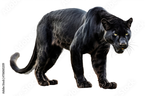 Black Panther isolated on white
