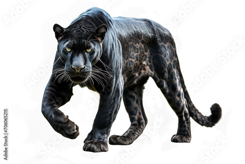 Black Panther isolated on white