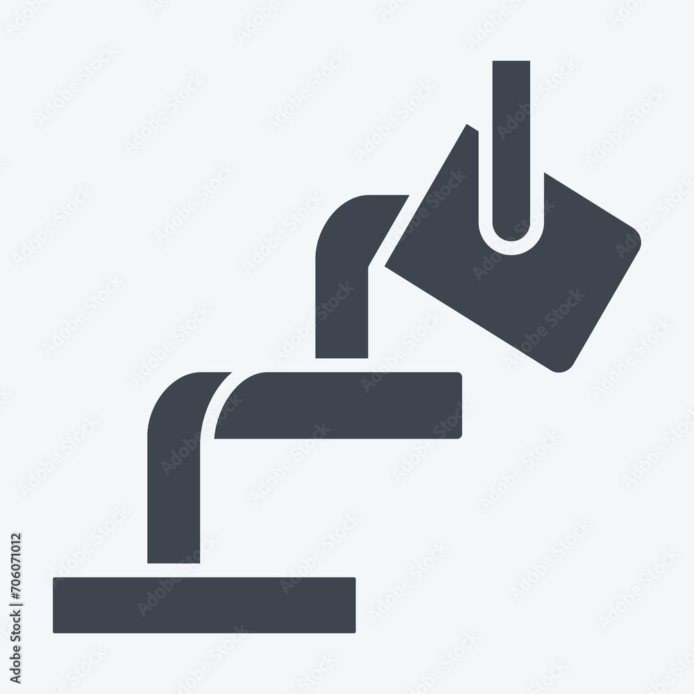 Icon Melted. related to Mining symbol. glyph style. simple design editable. simple illustration Icon Melted. related to Mining symbol. glyph style. simple design editable. simple illustration