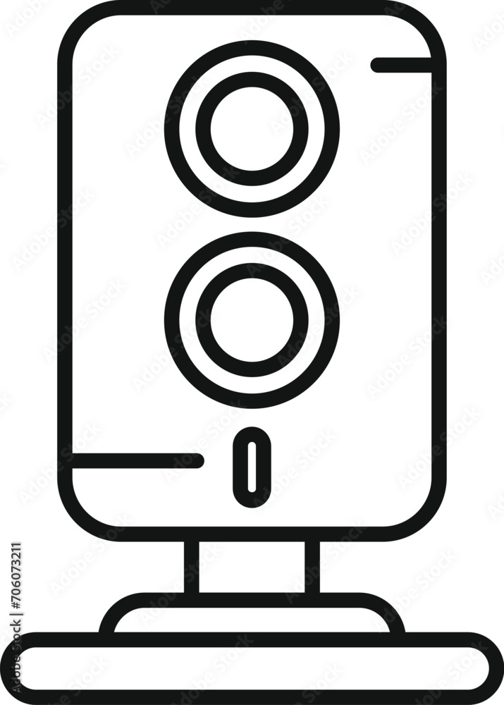 Network lights control icon outline vector. System stop view. Safety vehicle Network lights control icon outline vector. System stop view. Safety vehicle