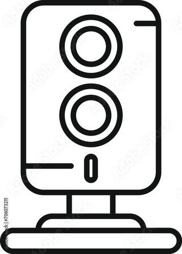 Network lights control icon outline vector. System stop view. Safety vehicle