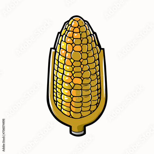 illustration vector of a corn