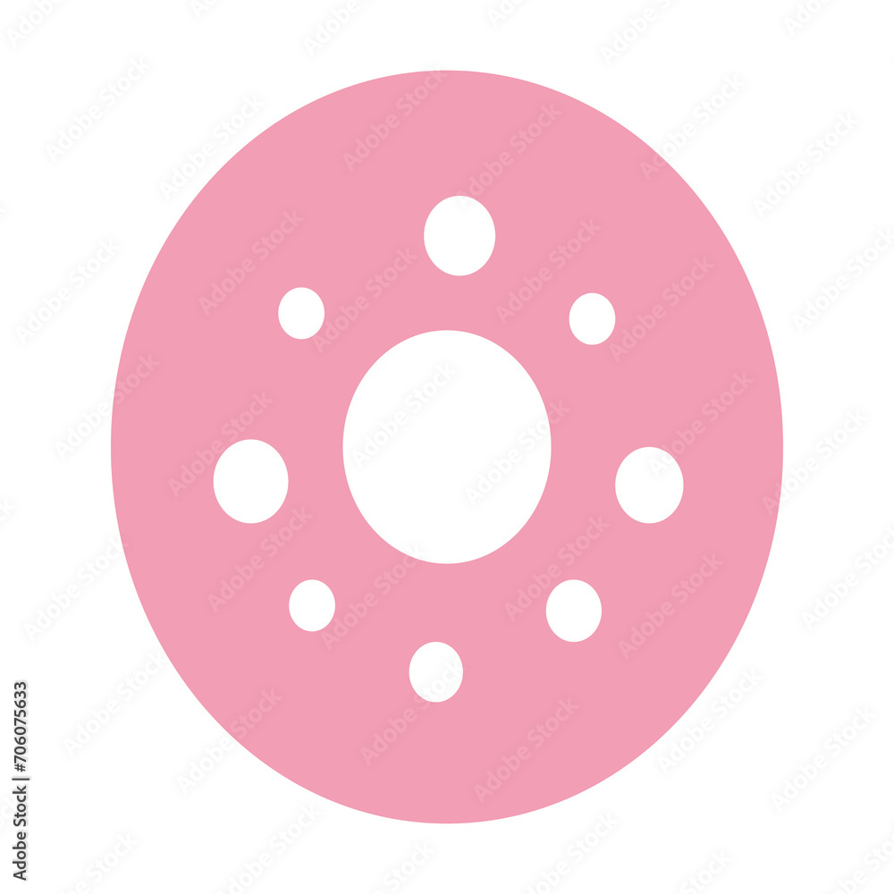 letter O in cartoon element letter O in cartoon element