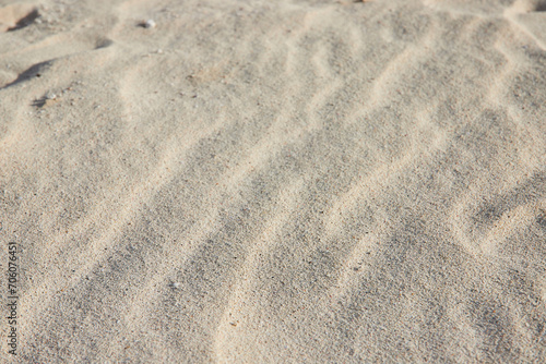 Natural Sand Patterns on Bahamas Beach Close-Up