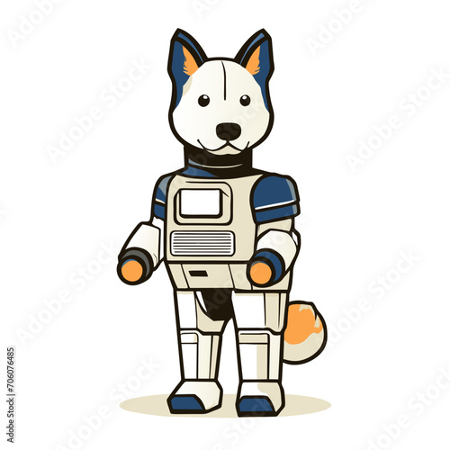 dog robot cartoon