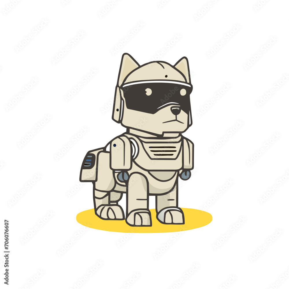 dog robot cartoon