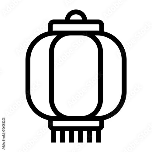 Lunar new year icon. Traditional chinese lantern