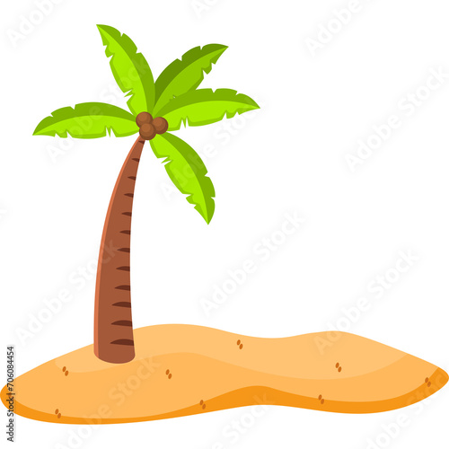 Beach Coconut Tree