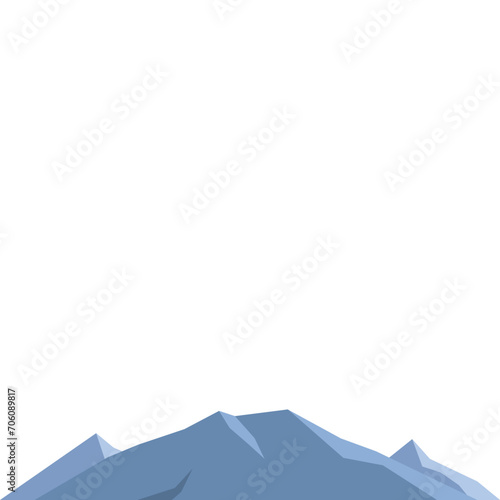 Mountain Flat Vector