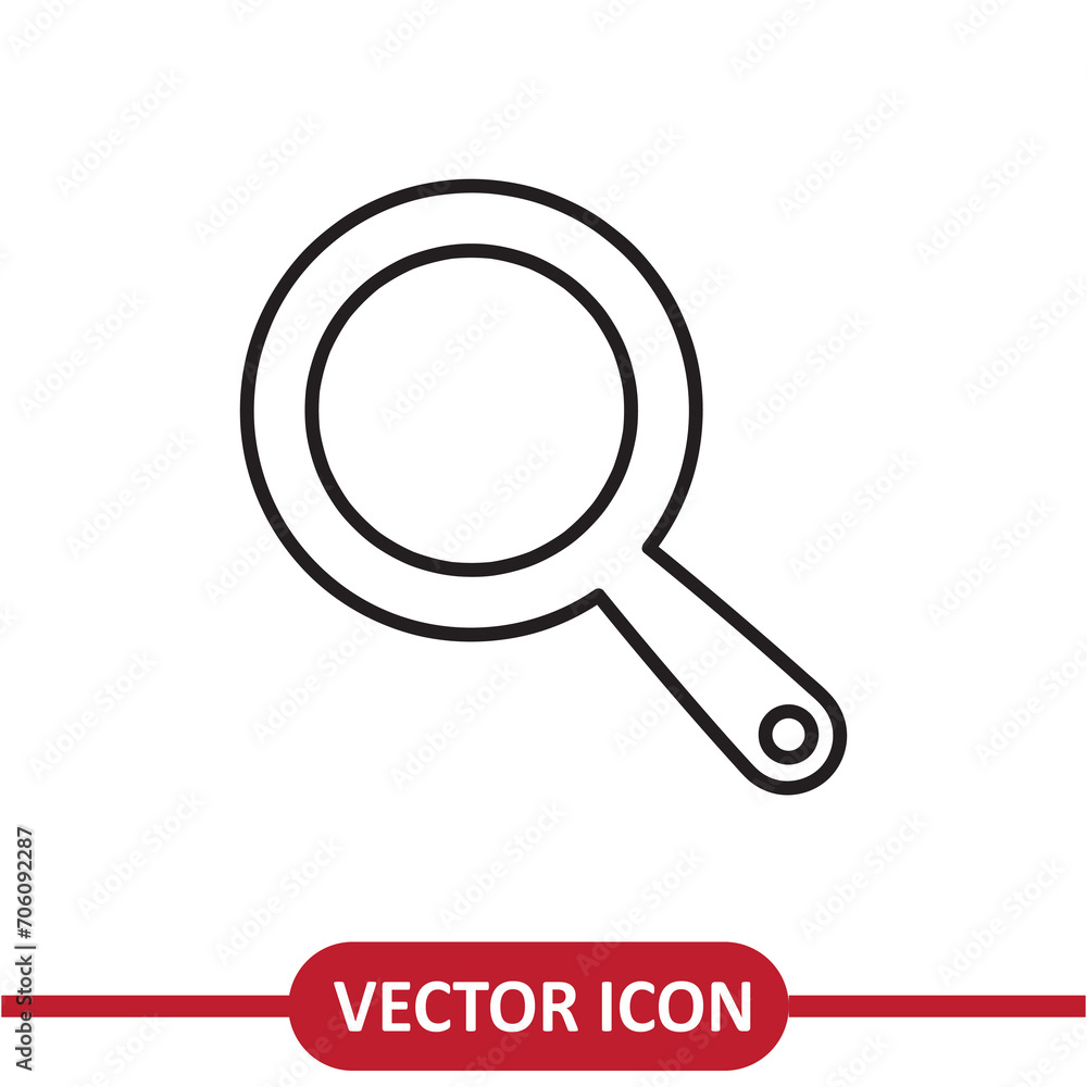 Search magnifier icon liner flat illustration on white background..eps Search magnifier icon liner flat illustration on white background..eps