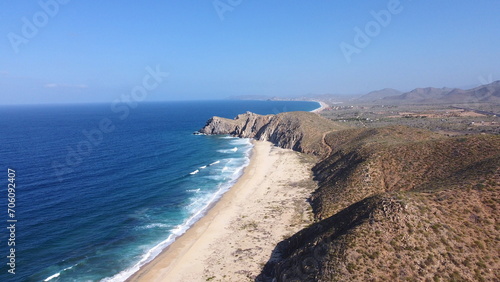 DRONE PHOTOGRAPHY ON THE ROAD FROM LOS CABOS TO LA PAZ IN BAJA CALIFORNIA SUR MEXICO