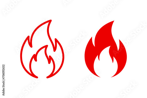 Fire icon set