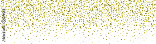 Gold Glitter Confetti Overlay Transparent PNG, Shimmery Rhinestone Border Overlay Decoration