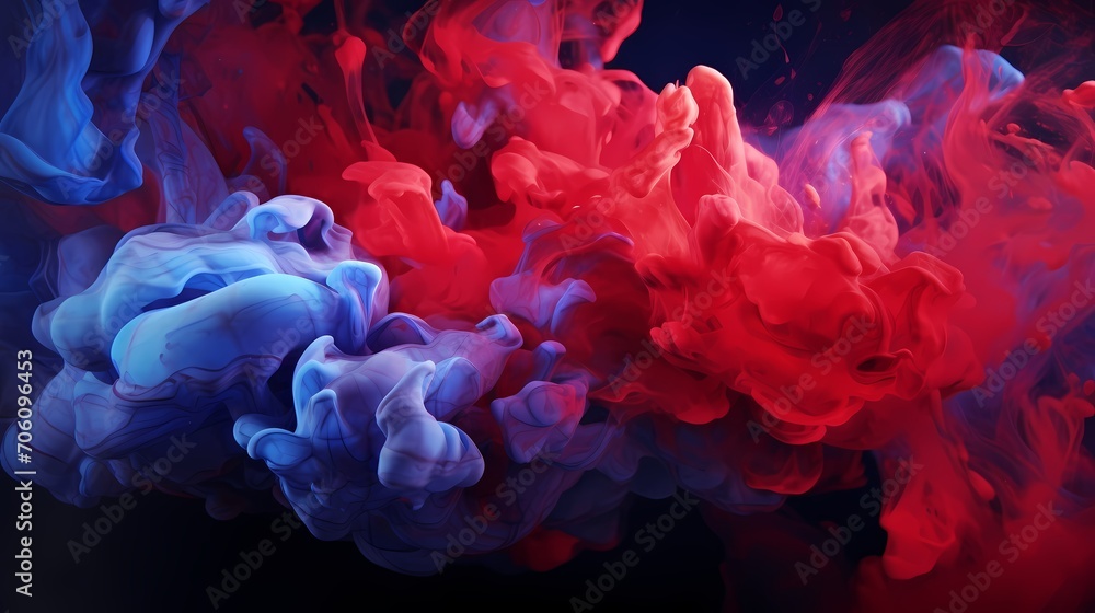 Saturated gradients of ruby red and deep cobalt converging, creating a visually intense abstract fusion. Saturated gradients of ruby red and deep cobalt converging, creating a visually intense abstract fusion.