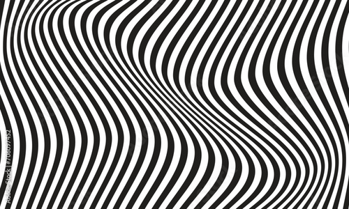 abstract monochrome black vertical wave line pattern.