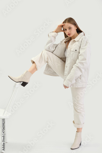 Pretty young woman in styli...